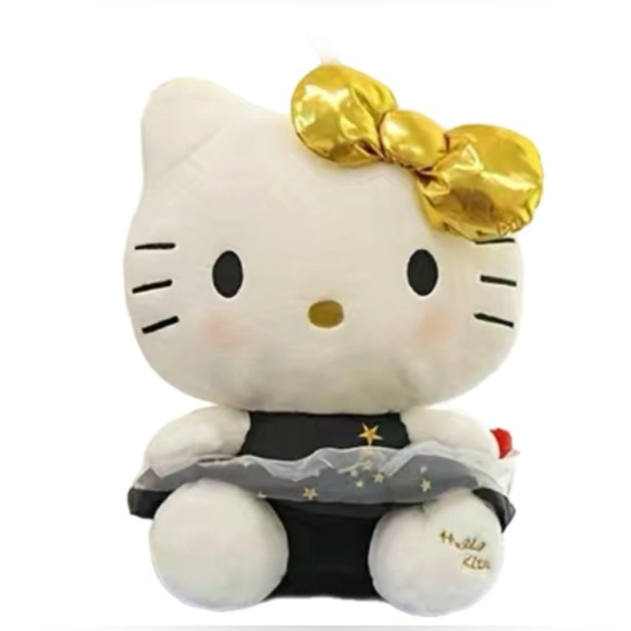 Hello Kitty “Golden Stars” Special Edition Plush(Free HK necklace with purchase) - Picture 1 of 4